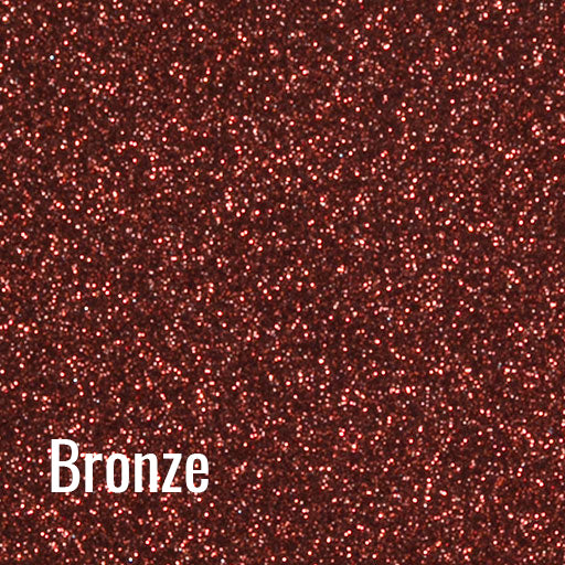 Bronze Siser Glitter Heat Transfer Vinyl (HTV) (Bulk Rolls)