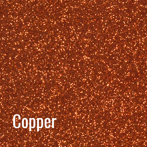 Copper Siser Glitter Heat Transfer Vinyl (HTV) (Bulk Rolls)