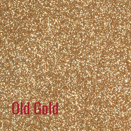Old Gold Glitter HTV, Antique Gold Vinyl