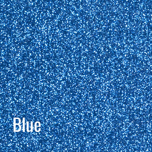 12" Blue Siser Glitter Heat Transfer Vinyl (HTV)