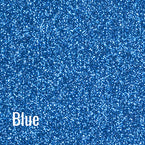 Blue Siser Glitter Heat Transfer Vinyl (HTV) (Bulk Rolls)
