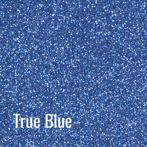 12" True Blue Siser Glitter Heat Transfer Vinyl (HTV)