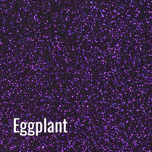 20" Eggplant Siser Glitter Heat Transfer Vinyl (HTV)