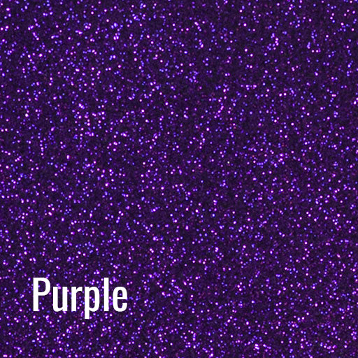 Purple Siser Glitter Heat Transfer Vinyl (HTV) (Bulk Rolls)