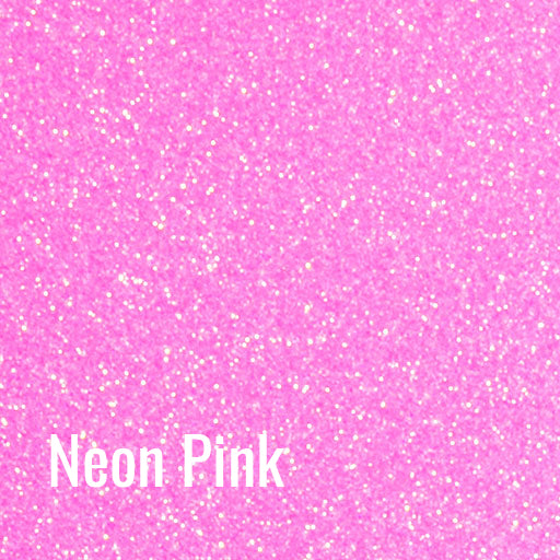 12 Neon Pink Siser Glitter Heat Transfer Vinyl (HTV)