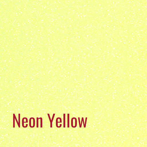 Siser Glitter Heat Transfer Vinyl - Neon Yellow HTV