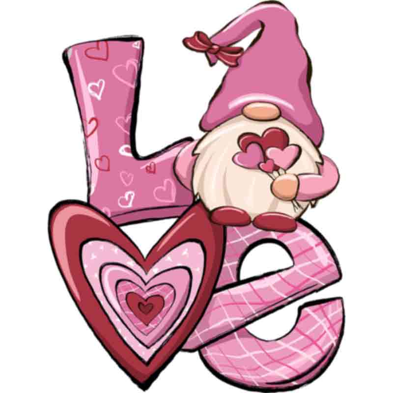 Gnome Love Heart (DTF Transfer)