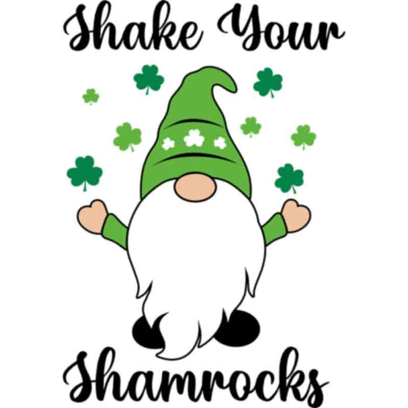 Gnome Shake Shamrocks (DTF Transfer)
