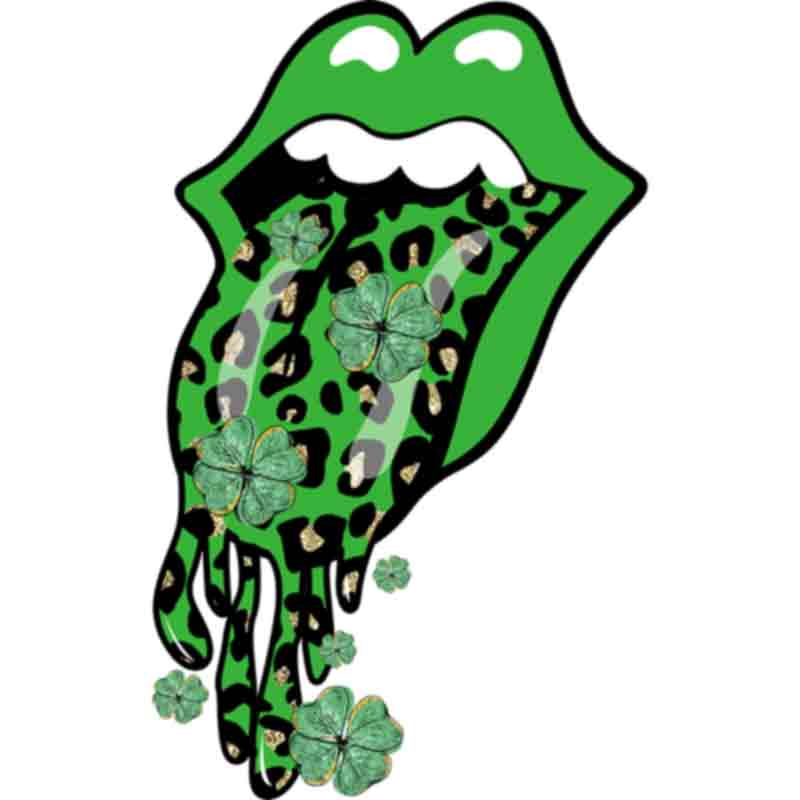 green-tongue-leopard-dtf-transfer