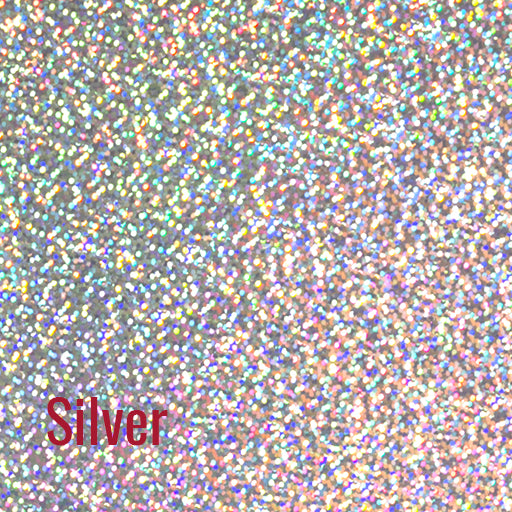 Sublimation Adhesive Vinyl Metalized Holographic Silver Finish 12