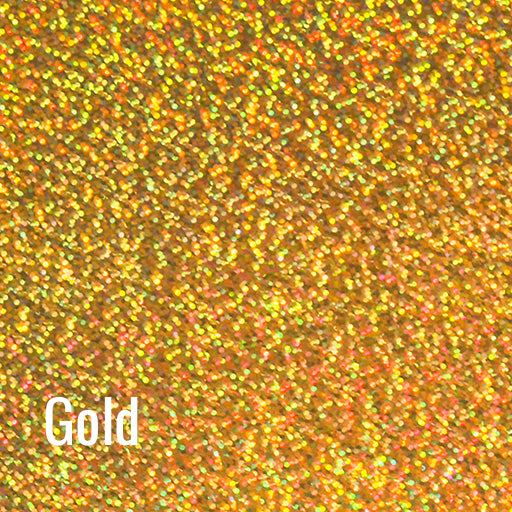 Gold Siser Holographic Heat Transfer Vinyl (HTV)
