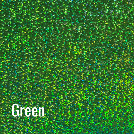 Green Siser Holographic Heat Transfer Vinyl (HTV)