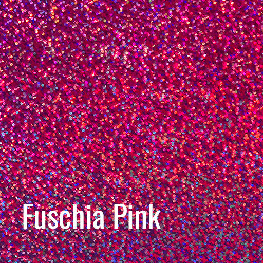 Heat Transfer Vinyl-Fuchsia Glitter HTV 20