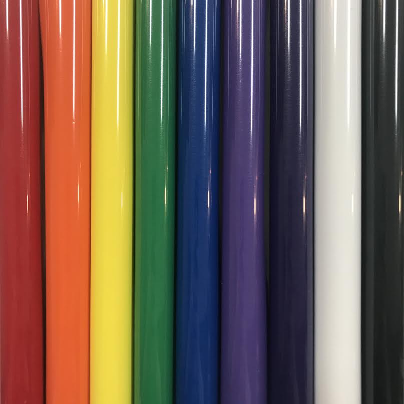 Rollos de vinilo de transferencia térmica (HTV) de arcoíris de 5 pies (paquete de 5)