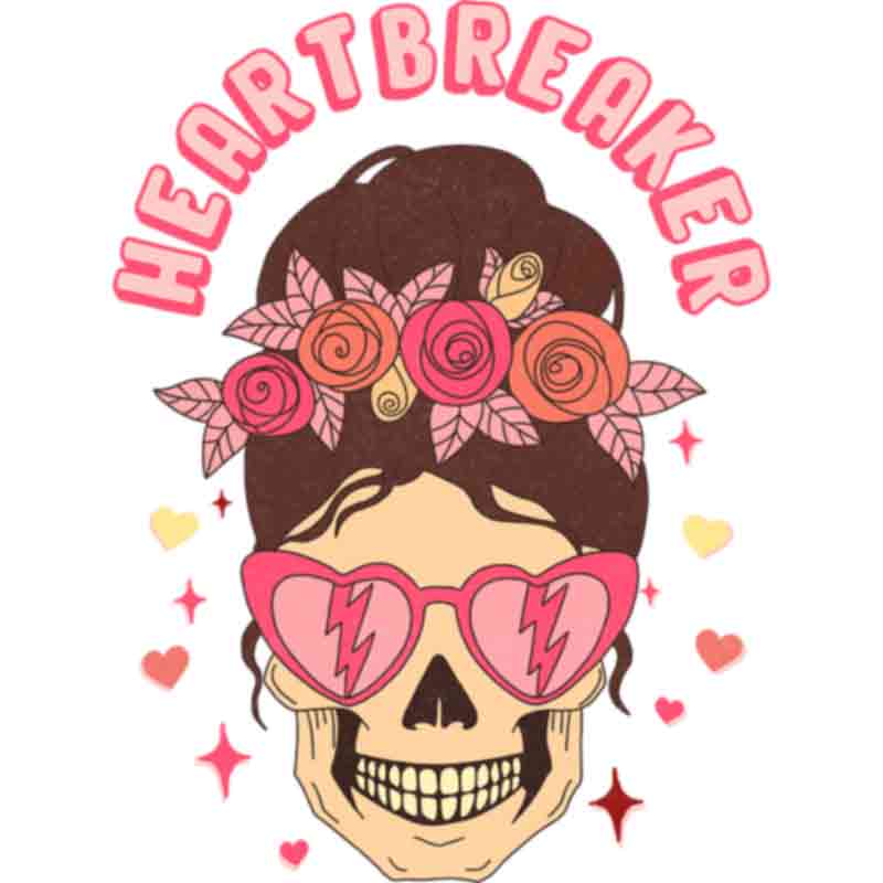 Heartbreaker Skull (DTF Transfer)
