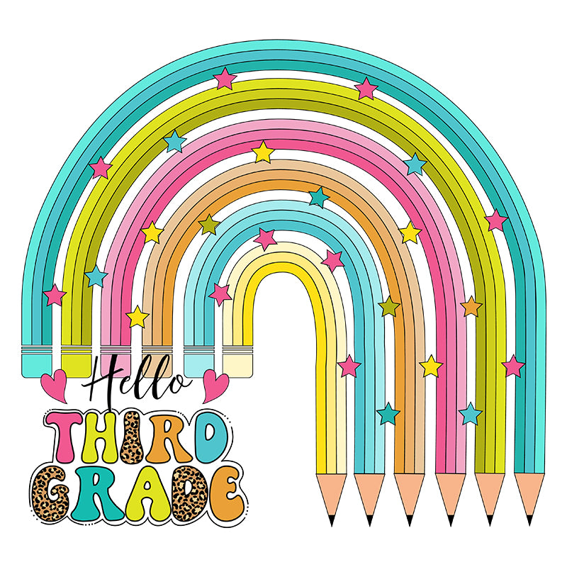 Hello third grade (DTF Transfer)