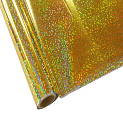 StarCraft Electra Foil - Holographic Gold Sequins - 12" x 25 feet