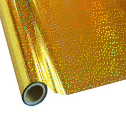 StarCraft Electra Foil - Holographic Gold Stars - 12" x 25 feet