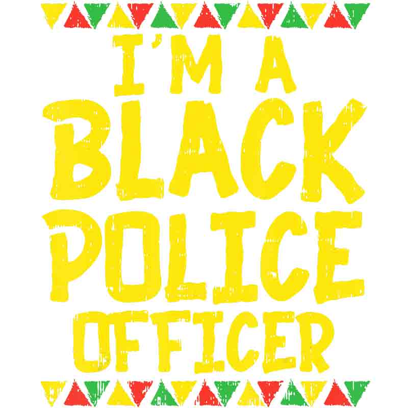 I Am Black Police Officer (DTF Transfer)