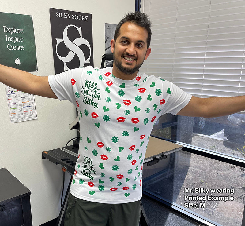 Silky Socks™ White Sublimation T-Shirt