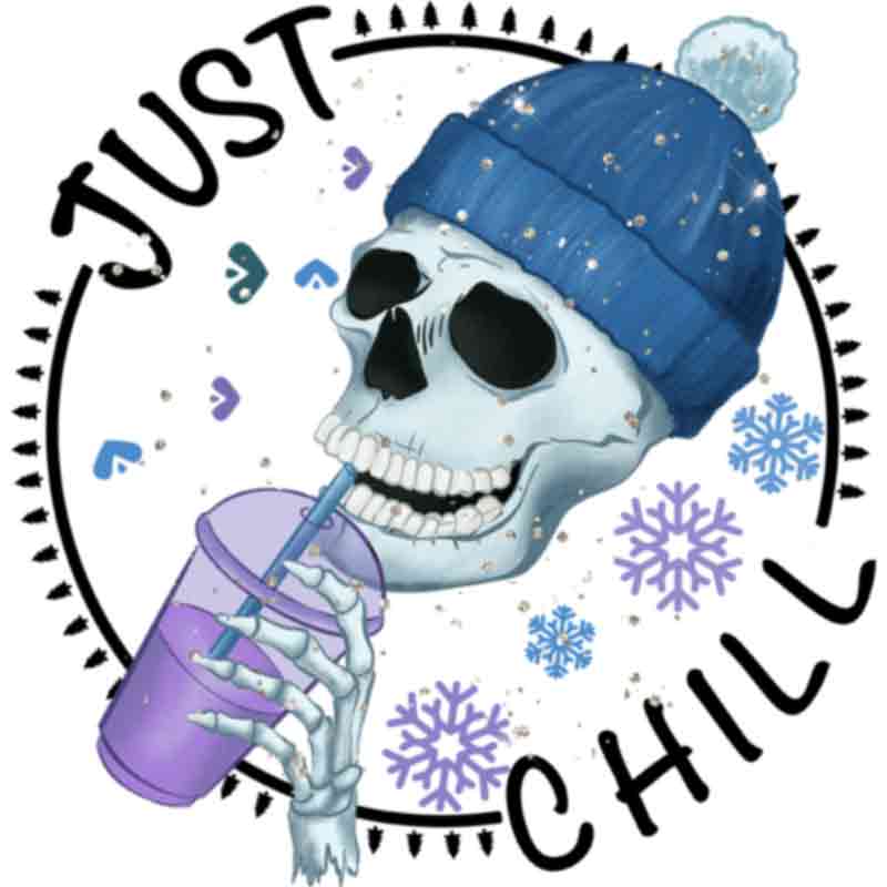 Just Chill Skull (DTF Transfer)