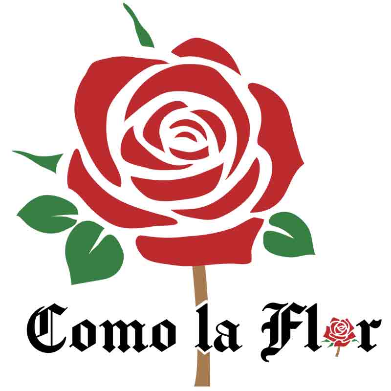 Como La Flor Small Rose (DTF Transfer)