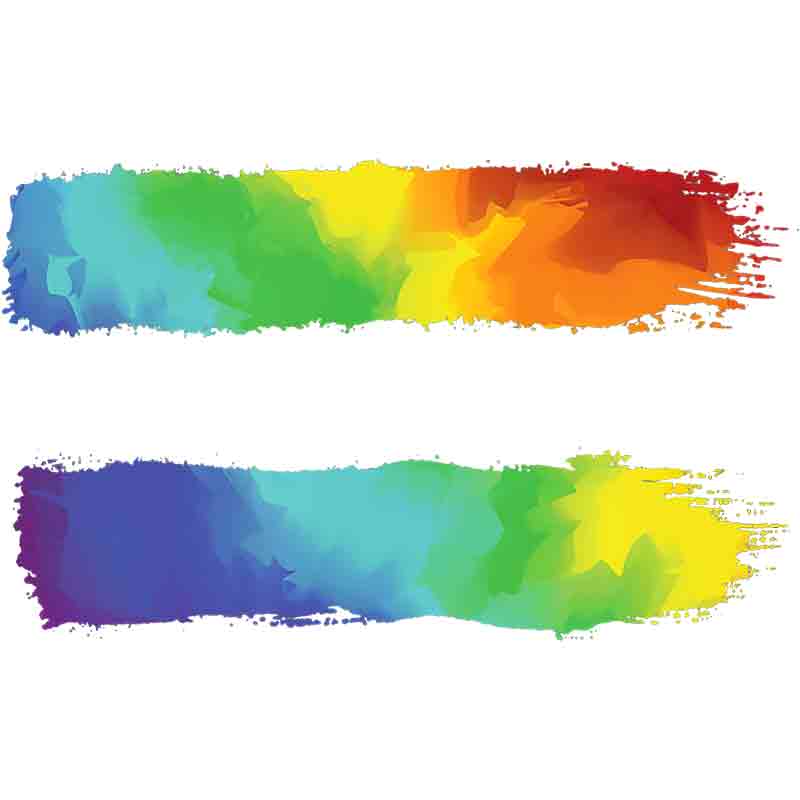 Pride Gradient Watercolor Stripes 14 (DTF Transfer)