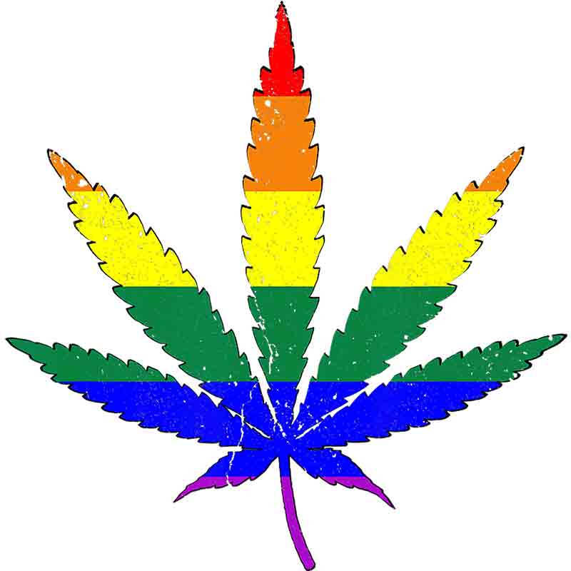 Pride Marijuana/Cannabis Leaf 1 (DTF Transfer)