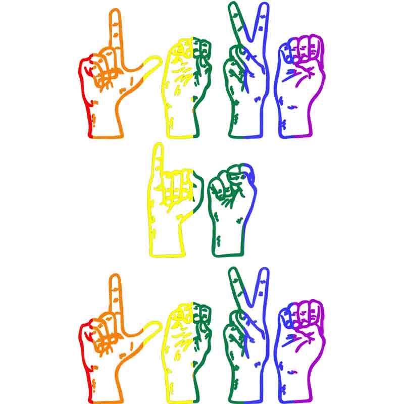 Pride Hand Sign 251 (DTF Transfer)