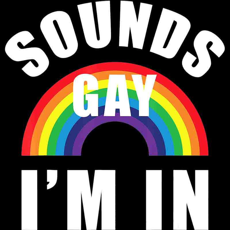 Sound's Gay I'm In Rainbow 411 (DTF Transfer)