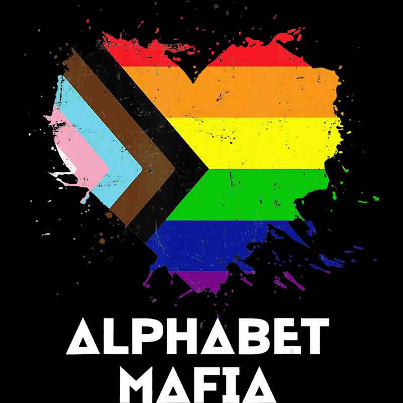 Love Heart Alphabet Mafia 560 (DTF Transfer)