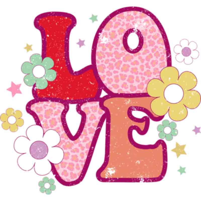 LOVE Flowers (DTF Transfer)