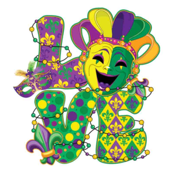 mardi gras love mask