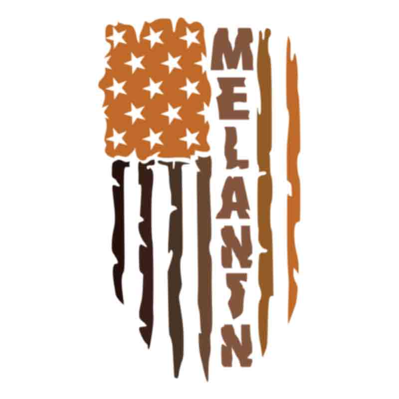 Melanin Flag Distressed (DTF Transfer)