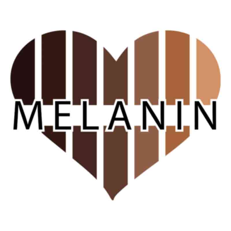 Melanin Heart Stripes (DTF Transfer)