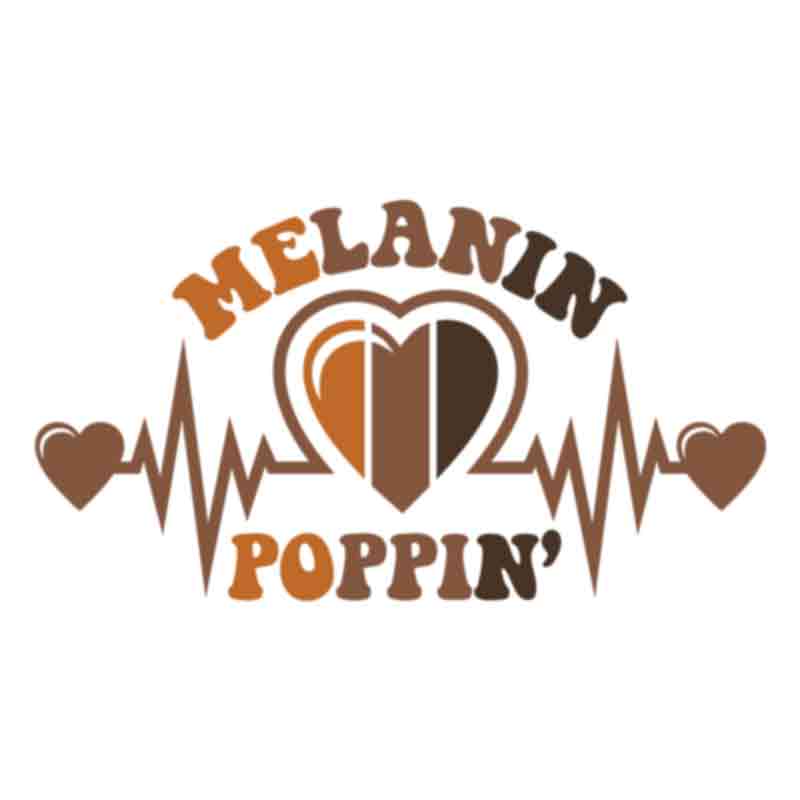 Melanin Poppin Heartbeat (DTF Transfer)