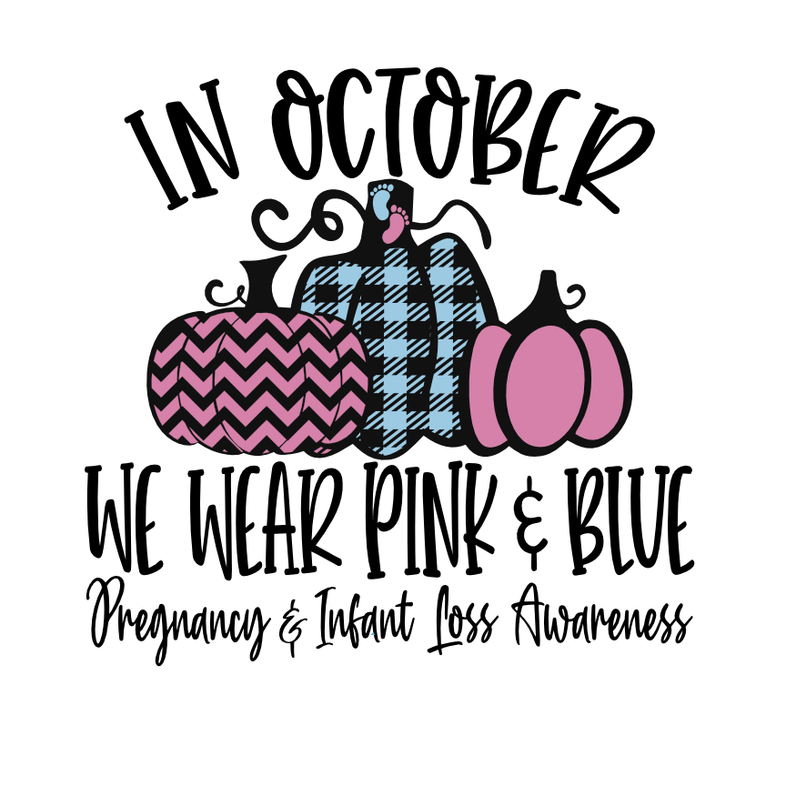 Pregnancy and Infant Loss Pumpkins SVG