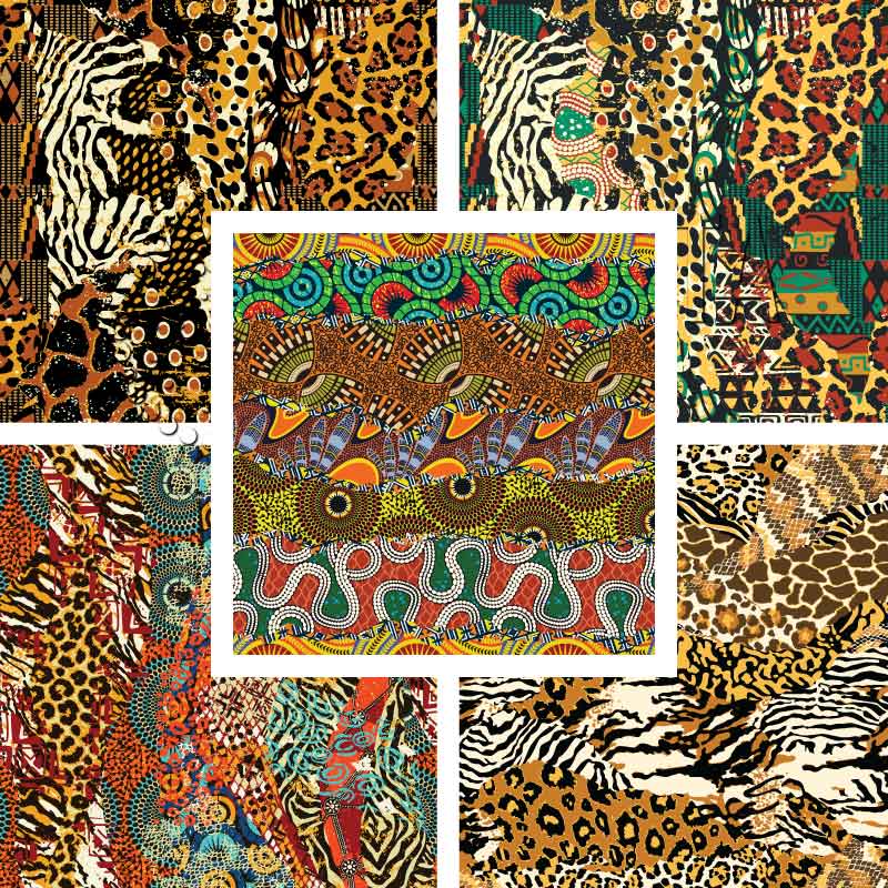 Patterned Heat Transfer Patchwork Patterned Heat Transfer Vinyl (HTV) Bundle