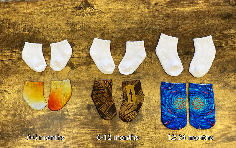 Silky Socks™ Blank Infant Socks (6-Pack)