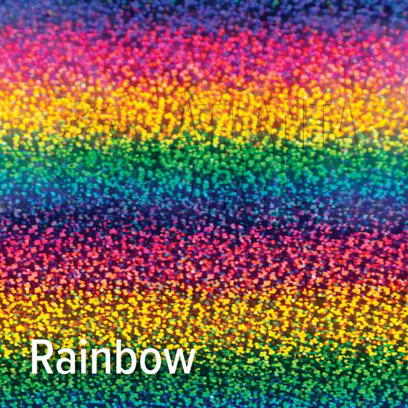 Rainbow Glitter Rainbow Holographic Adhesive Vinyl Sheets By Craftables