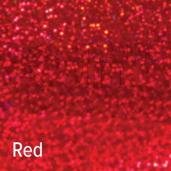 Red Siser Holographic Heat Transfer Vinyl (HTV) (Bulk Rolls)