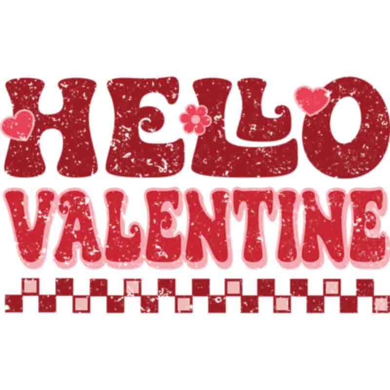 Retro Hello Valentine Red (DTF Transfer)