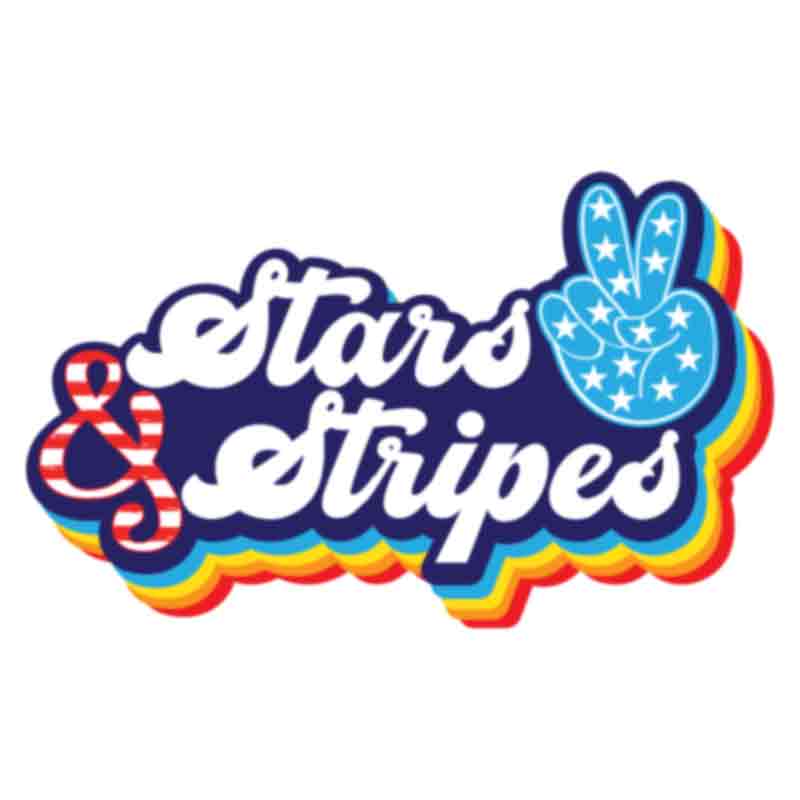 Retro Stars And Stripes (DTF Transfer)