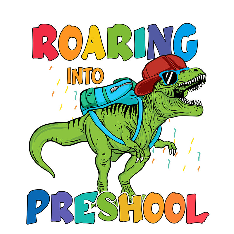 Roaring into preschool (DTF Transfer)