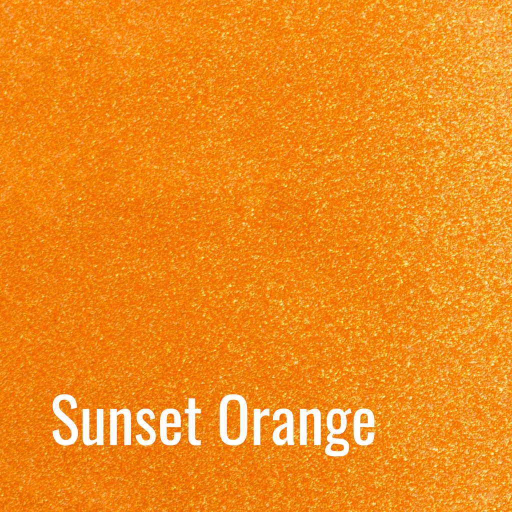 Sunset Orange Siser Sparkle Heat Transfer Vinyl (HTV)