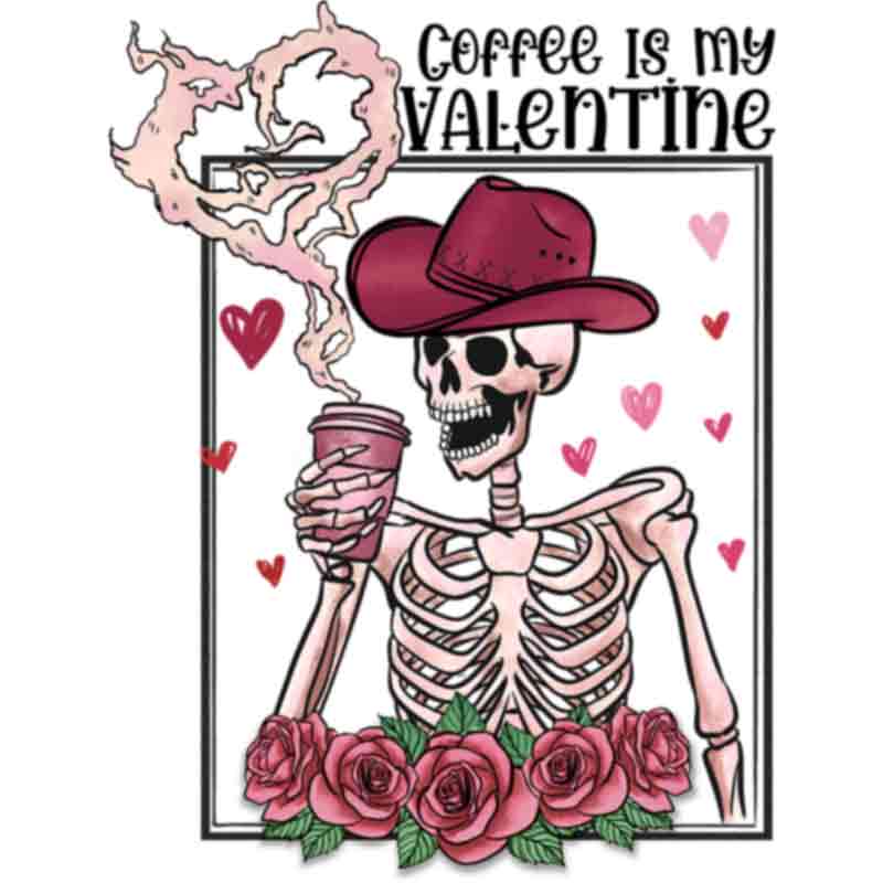 Skeleton Cowboy Valentine (DTF Transfer)