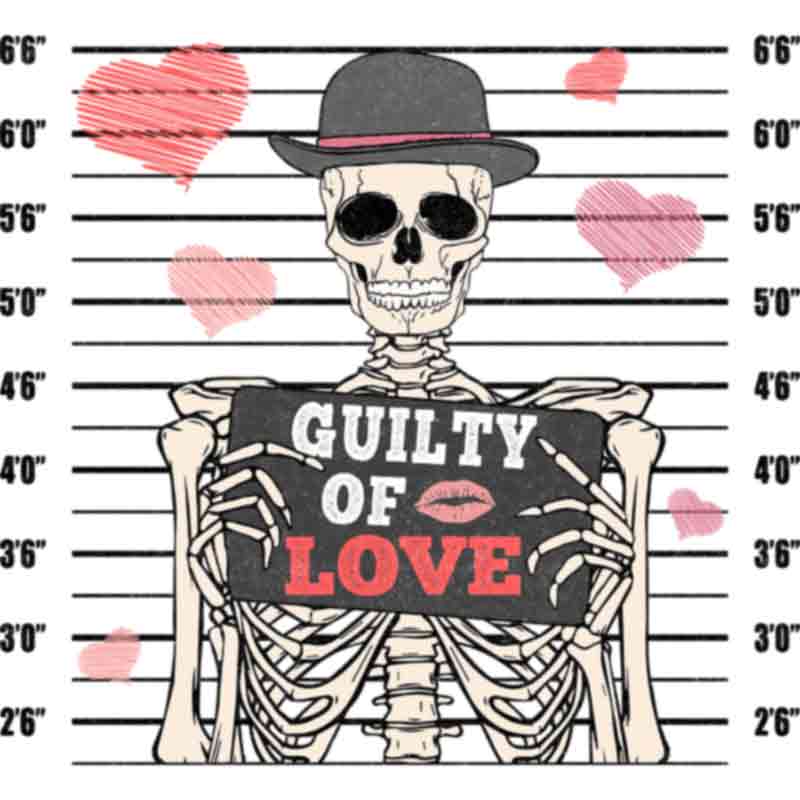 Skeleton Guilty Love (DTF Transfer)