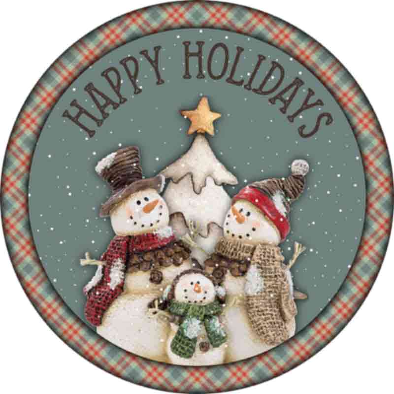 Snowman Happy Holidays (DTF Transfer)