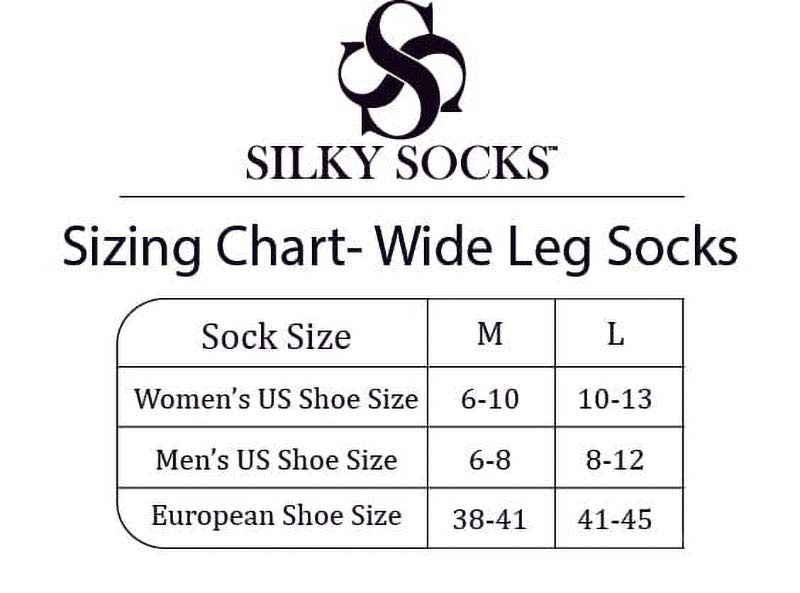 Silky Socks™ Blank Wide Leg Crew Socks
