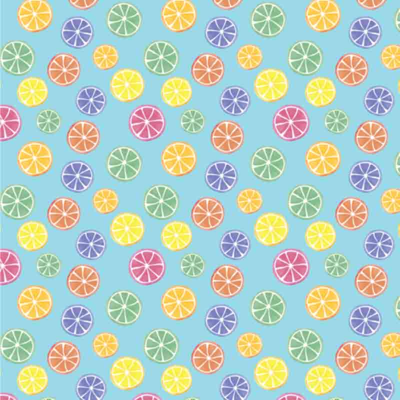 Spring Pattern - Cotton Candy Citrus #3 (Sublimation Transfer)